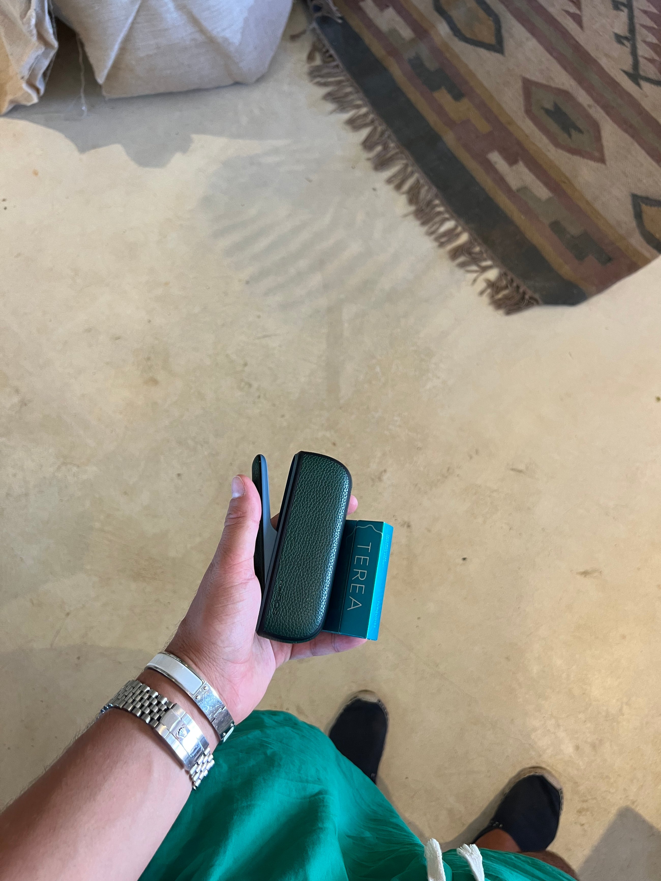 Leopard Lichee Leather Case