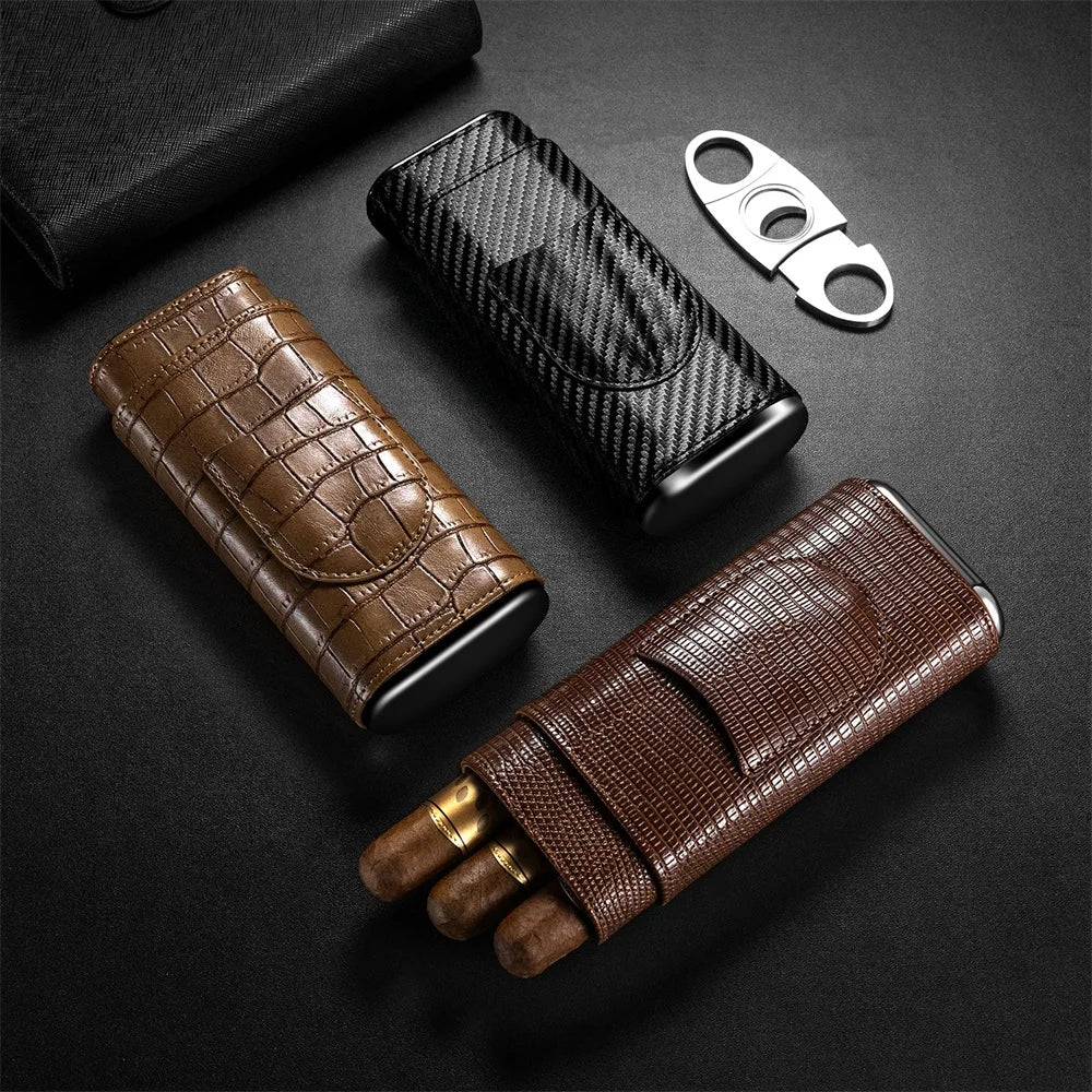 Cigar Case Black Croco