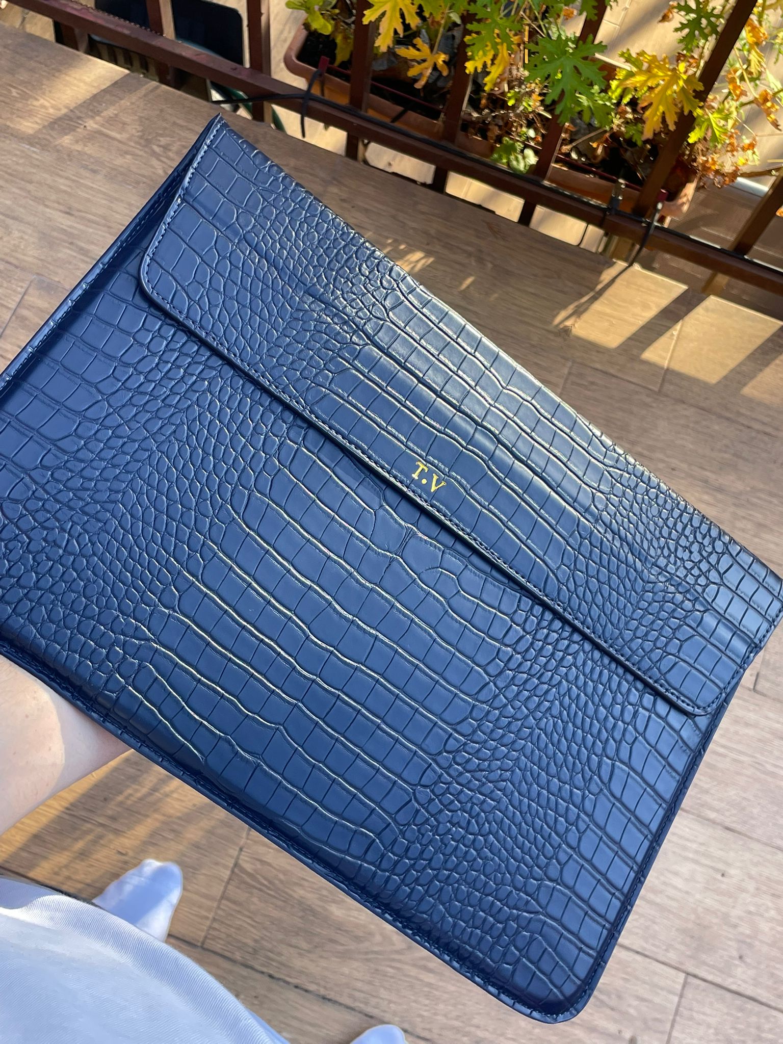 Navy Croco case