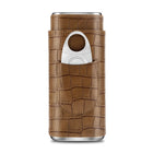 Cigar Case Brown Croco