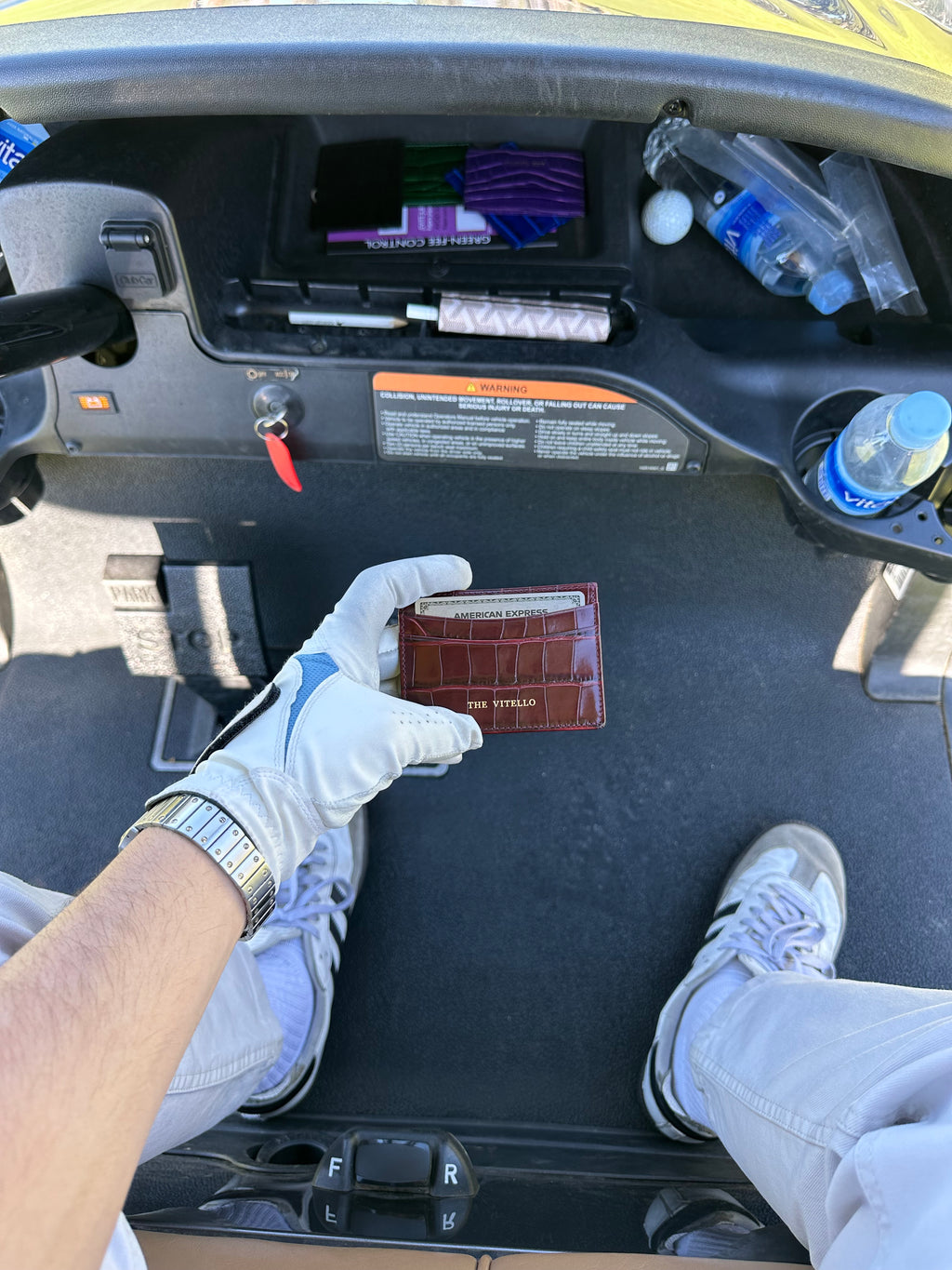 Croco Leather Cardholder 