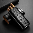 Cigar Case Black Croco